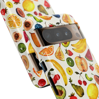 Impact Resistant, Mixed Fruits, Cute Phone Cases for Samsung S24, S23, S22, S21, IPhone 15 pro Iphone 14 pro Iphone 13 IPhone 12 Iphone 11