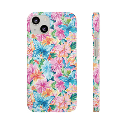 Snap Butterflies Flowers Cute Phone Cases for Samsung S24, S23, S22, S21, S20, Plus and Ultra, Iphone 16 Pro Max, Iphone 15, 14, 13, 12, 11, 10 - Studio40ParkLane