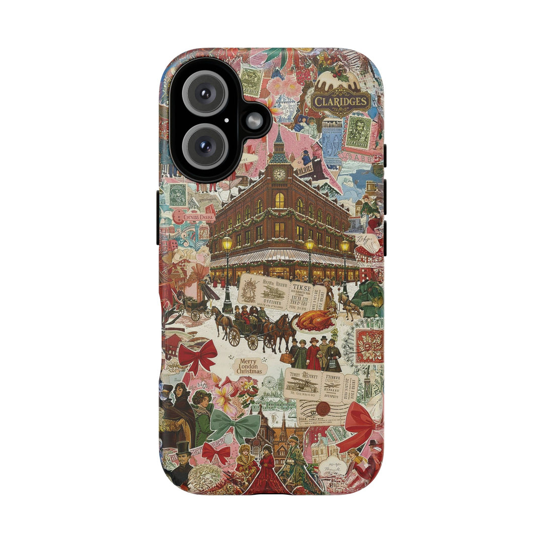 Aesthetic Tough London Coquette Collage Premium Phone Case - For iPhone 17 Pro Max iPhone 16 Pro iPhone 15 Iphone 14 Plus 13 Pro 12 11 10 XR - Studio40ParkLane