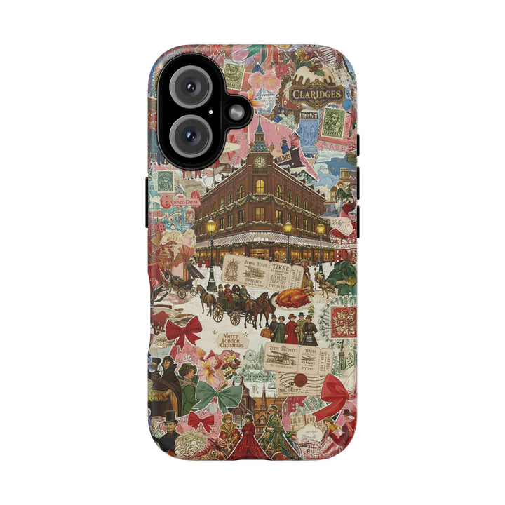 Aesthetic Tough London Coquette Collage Premium Phone Case - For iPhone 17 Pro Max iPhone 16 Pro iPhone 15 Iphone 14 Plus 13 Pro 12 11 10 XR - Studio40ParkLane