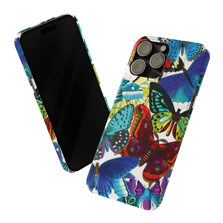 Slim Bright Butterflies Gift for Her Cute Phone Cases for Iphone 16 Pro Max | iPhone 15 Case | iPhone 15 Pro Max Case, Iphone 14, Iphone 14 Pro Max, Iphone 13 12 11 8 7 - Studio40ParkLane