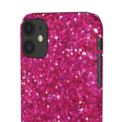 Snap Non-Glitter Muted Pink Play on "Faux" Glitter Effect Cute Phone Cases for Samsung and Iphone, 16, 15, 14, S24, S23, S22, S21, S20, Plus and Ultra