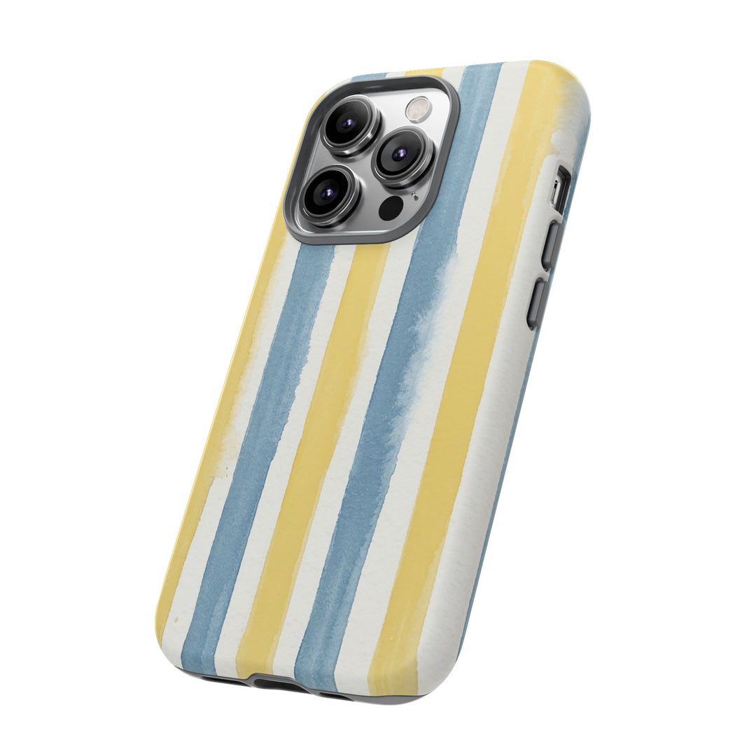Tough Cute Yellow Stripes Phone Case, for IPhone 17 Pro Max | Iphone 17 Air, Iphone 16, IPhone 15, 14 13 12, Samsung Galaxy S26, S25, S24, S23 - Studio40ParkLane