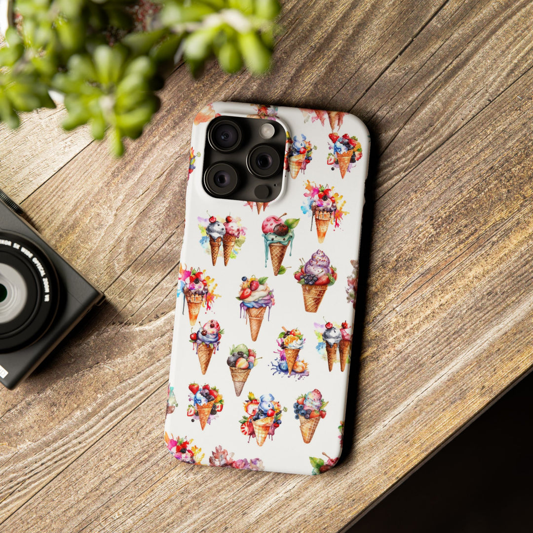 Slim Summer Ice Cream Slim Cute Phone Cases for Iphone | iPhone 15 Case | iPhone 15 Pro Max Case, Iphone 14, Iphone 14 Pro Max, Iphone 13 - Studio40ParkLane