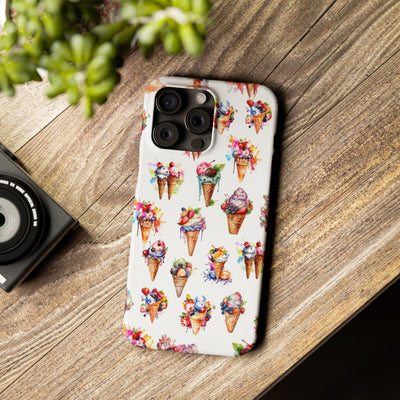 Slim Summer Ice Cream Slim Cute Phone Cases for Iphone  | iPhone 15 Case | iPhone 15 Pro Max Case, Iphone 14, Iphone 14 Pro Max, Iphone 13