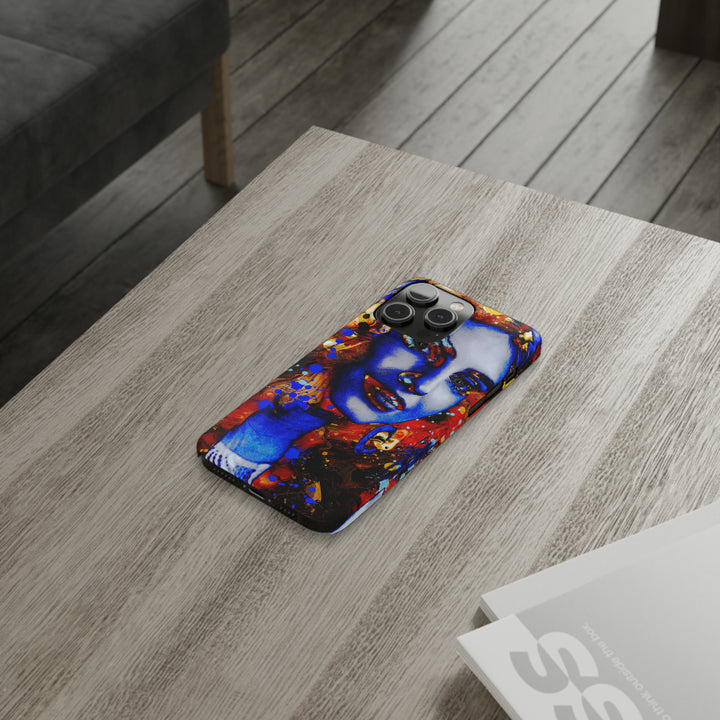 Slim Cute Phone Cases for Iphone - | iPhone 15 Case | iPhone 15 Pro Max Case, Iphone 14 Case, Iphone 14 Pro Max, Iphone 13, Marble Splash Face - Studio40ParkLane