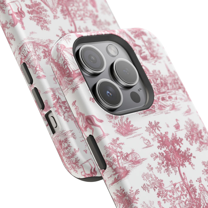 Magsafe French Toile Personalized Initial Custom Gift Cute Phone Cases for Iphone 16 Pro Max | iPhone 15, Pro Max Case, Iphone 14, 13, 12, 11, 10 - Studio40ParkLane
