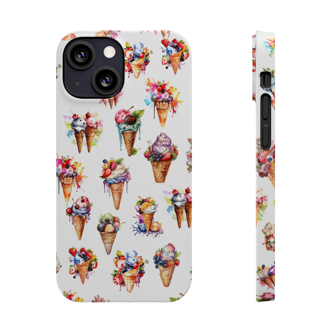 Slim Summer Ice Cream Slim Cute Phone Cases for Iphone | iPhone 15 Case | iPhone 15 Pro Max Case, Iphone 14, Iphone 14 Pro Max, Iphone 13 - Studio40ParkLane