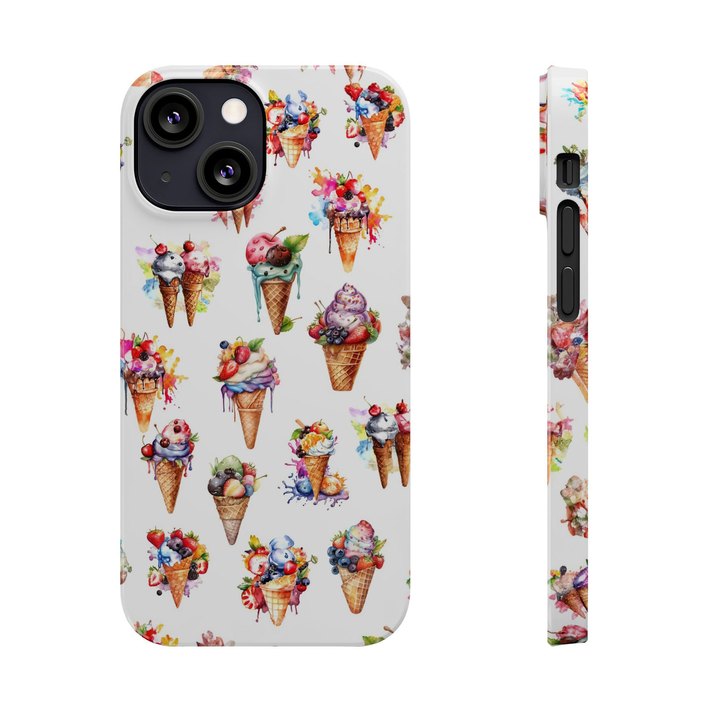 Summer Ice Cream Slim Cute Phone Cases for Iphone  | iPhone 15 Case | iPhone 15 Pro Max Case, Iphone 14, Iphone 14 Pro Max, Iphone 13