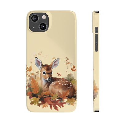 Slim Autumn Fall Deer Gift for Her Cute Phone Cases for Iphone 16 | iPhone 15 Case | iPhone 15 Pro Max Case, Iphone 14, Iphone 14 Pro Max, Iphone 13, Slim