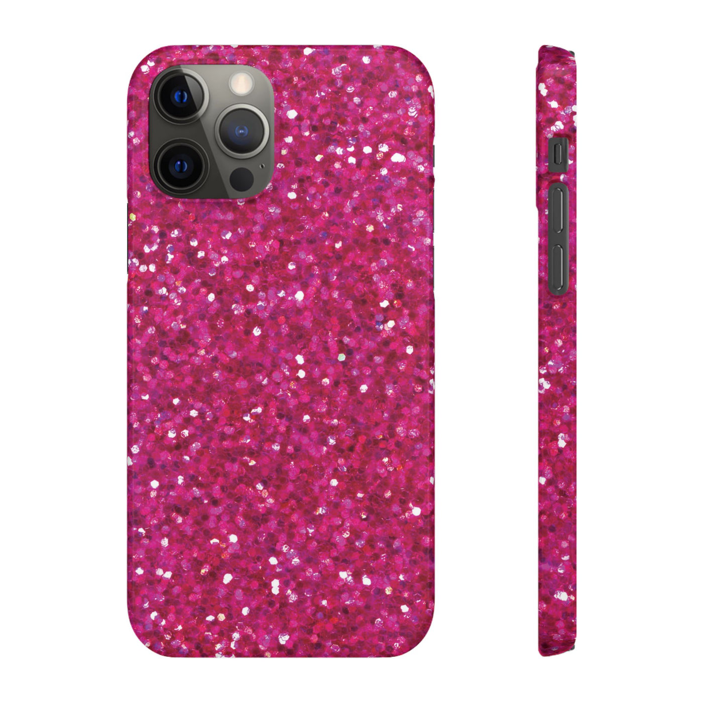 Snap Non-Glitter Muted Pink Play on "Faux" Glitter Effect Cute Phone Cases for Samsung and Iphone, 16, 15, 14, S24, S23, S22, S21, S20, Plus and Ultra