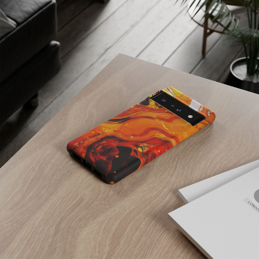 Impact Resistant, Fall Colors Marble, Cute Phone Cases for Samsung S24, S23, S22, S21, IPhone 15 pro Iphone 14 pro Iphone 13 IPhone 12 Iphone 11 - Studio40ParkLane