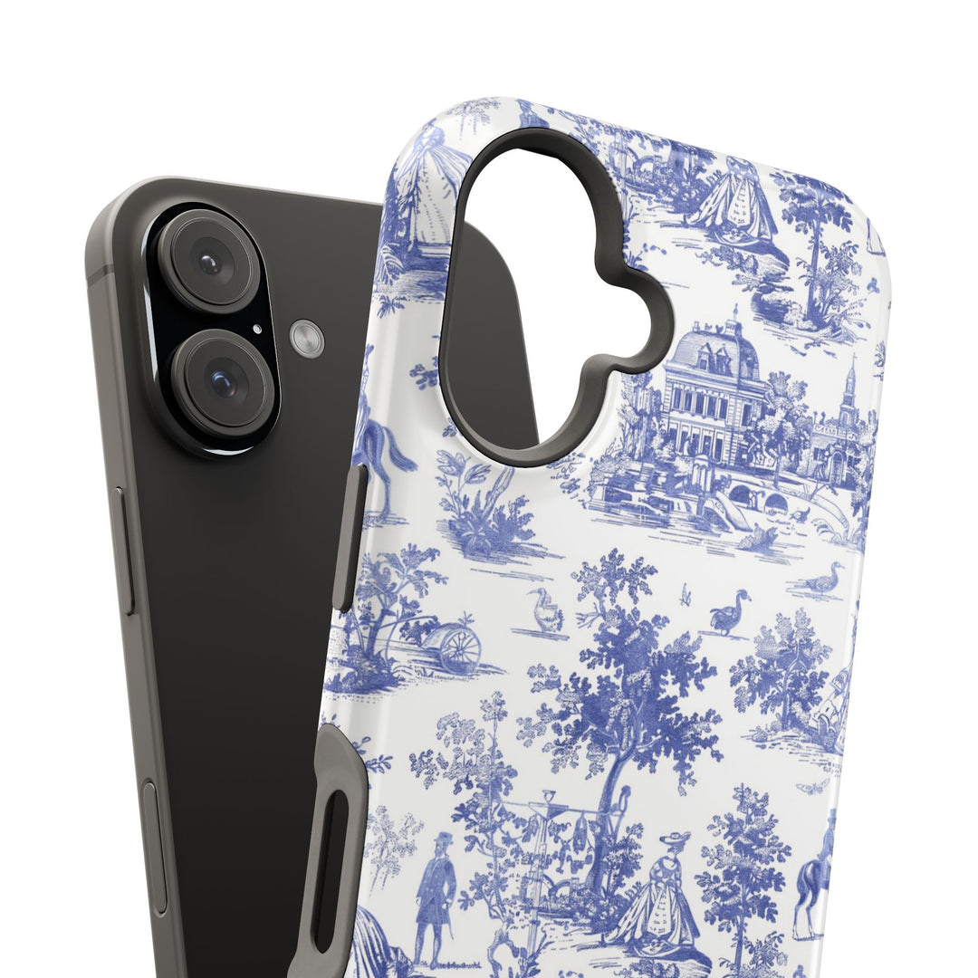 Magsafe French Toile Personalized Initial Custom Gift Cute Phone Cases for Iphone 16 Pro Max | iPhone 15, Pro Max Case, Iphone 14, 13, 12, 11, 10 - Studio40ParkLane