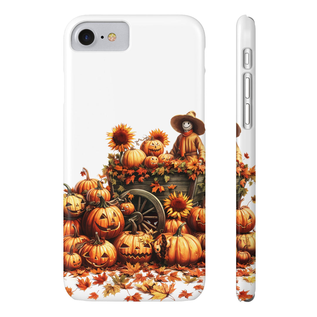 Slim Fall Leaves Scarecrow Slim Cute Phone Cases for Iphone | iPhone 15 Case | iPhone 15 Pro Max Case, Iphone 14, Iphone 14 Pro Max, Iphone 13 - Studio40ParkLane