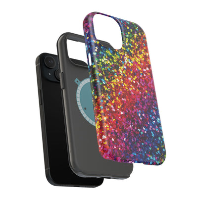 Non Glitter Color Composition Magsafe Cute Phone Case for Iphone Gift for Her,  | iPhone 15 Case | iPhone 15 Pro Max Case, Iphone 14, Iphone 14 Pro Max, Iphone 13, Iphone 16