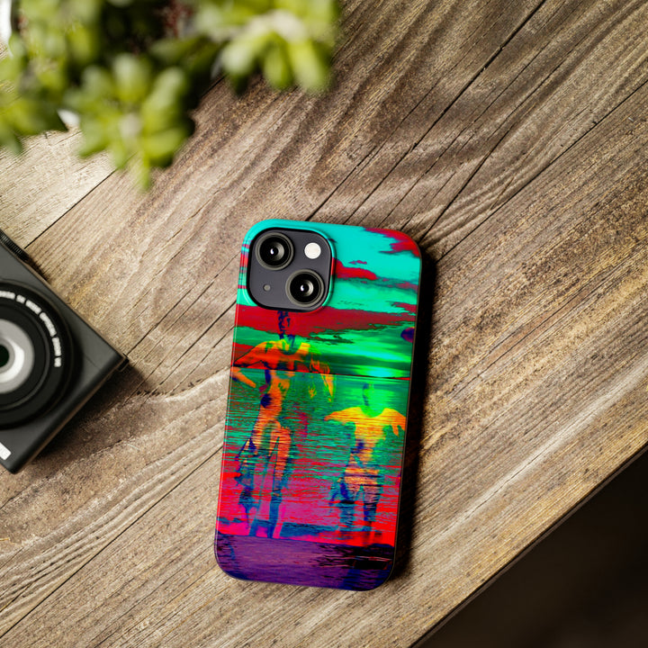 Slim Cute Phone Cases for Iphone - | iPhone 15 Case | iPhone 15 Pro Max Case, Iphone 14 Case, Iphone 14 Pro Max, Iphone 13, Sunset Mystery Dance - Studio40ParkLane