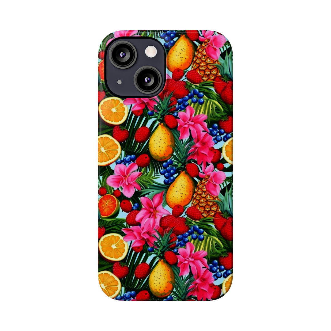 Slim Cute Phone Cases for Iphone - | iPhone 15 Case | iPhone 15 Pro Max Case, Iphone 14 Case, Iphone 14 Pro Max, Iphone 13, Summer Mixed Fruit - Studio40ParkLane