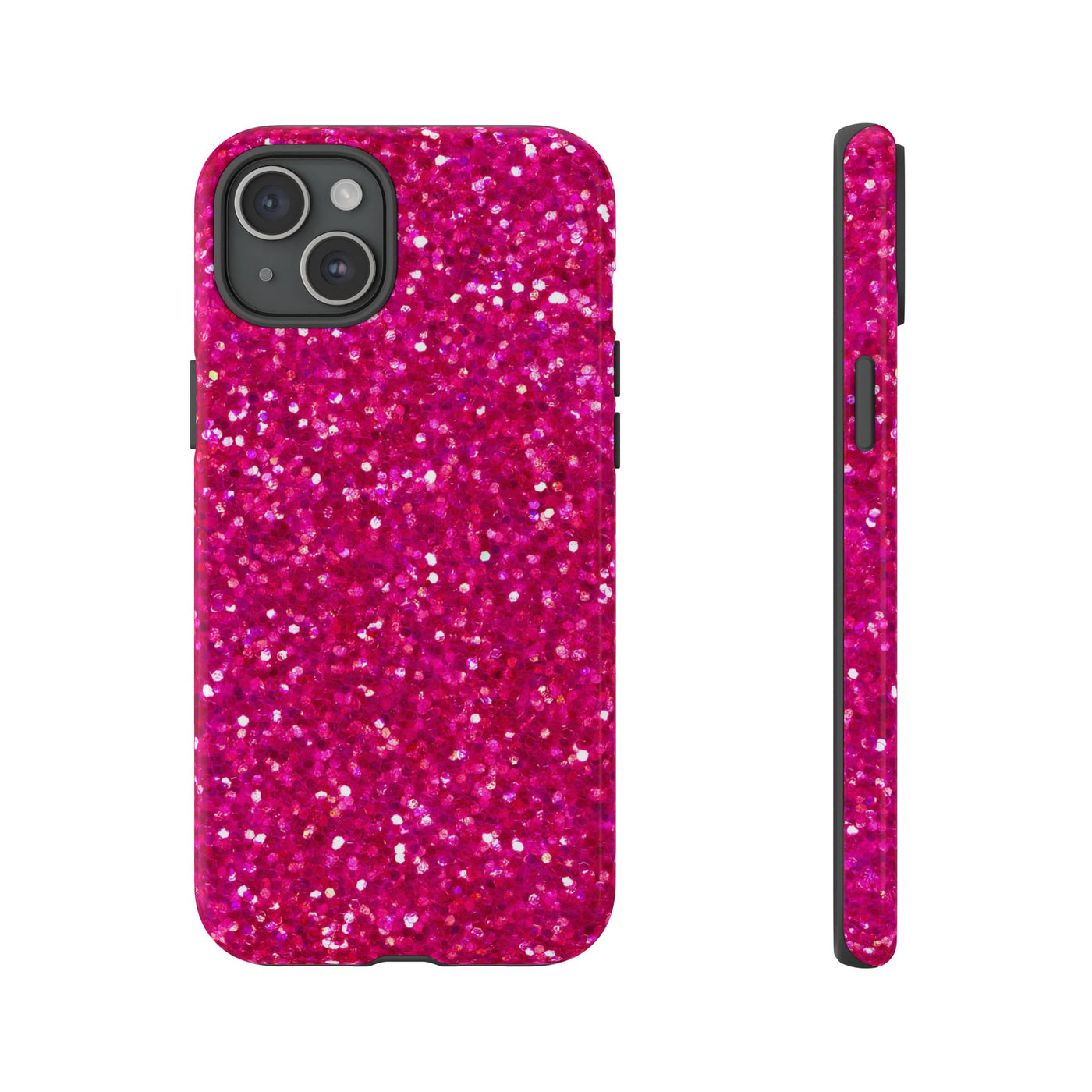 Pink Glitter Cute Phone Case, for IPhone 16 pro Max | Iphone 15, Iphone 14, IPhone 13 Case, 11 8 7, Samsung Galaxy S24, S23, S22, S21, 2 Layer Protection