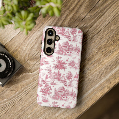 Premium Tough French Toile Gift for Her Cute Phone Cases for Samsung S25, S24, S23, S22, S21 Iphone, 16, 15, 14, 13, 12 Plus Max Pro Ultra - Studio40ParkLane