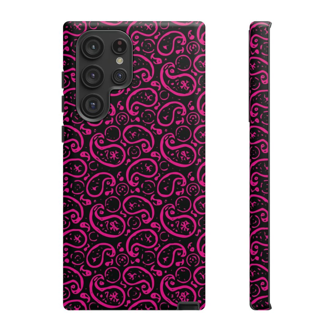 Samsung Galaxy Phone Case | Galaxy S23, S22, S21, S20 | Luxury Case Double Layered | Impact Resistant | Fashionable - Paisley 3 - Studio40ParkLane