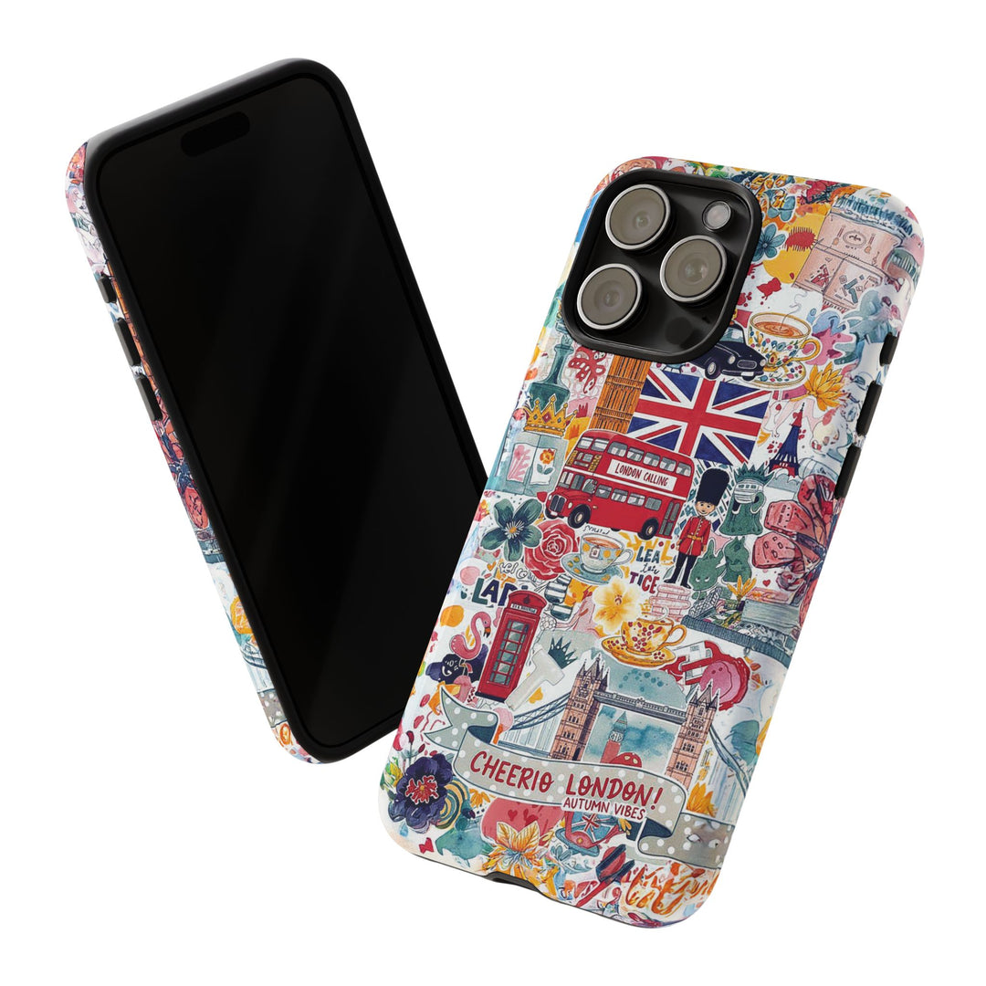 London England Coquette Collage Tough Premium Phone Case - For iPhone 17 Pro Max iPhone 16 Pro iPhone 15 Iphone 14 Plus 13 Pro 12 11 10 XR - Studio40ParkLane