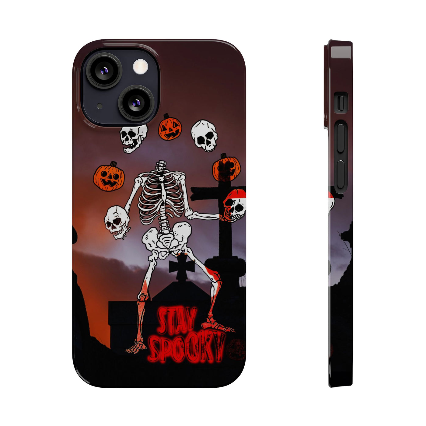 Slim Halloween Spooky Slim Cute Phone Cases for Iphone  | iPhone 15 Case | iPhone 15 Pro Max Case, Iphone 14, Iphone 14 Pro Max, Iphone 13