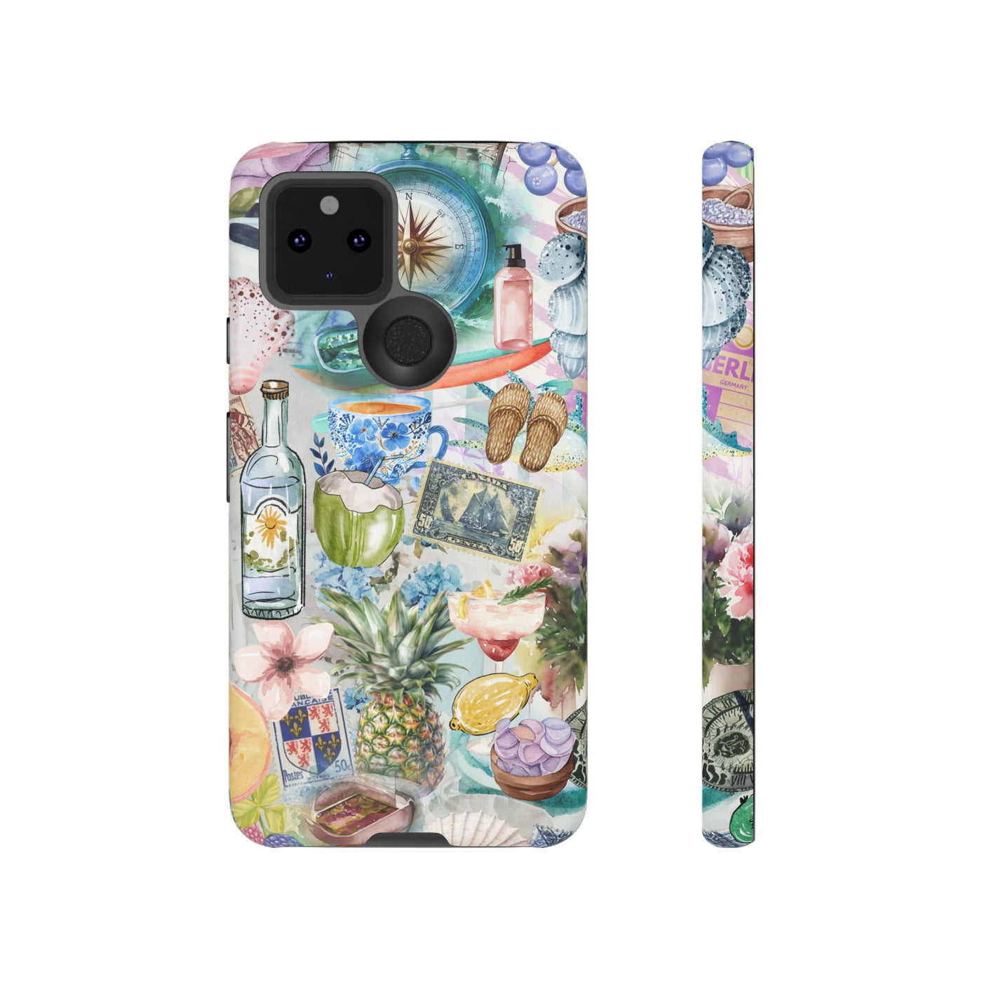 Impact Resistant, Travel Coquette Collage, Cute Phone Cases for Samsung S24, S23, S22, S21, IPhone 15 pro Iphone 14 pro Iphone 13 IPhone 12 Iphone 11