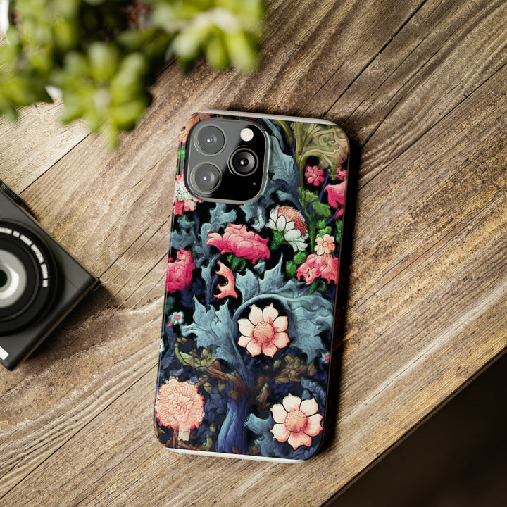 Slim Cute Phone Cases for Iphone - | iPhone 15 Case | iPhone 15 Pro Max Case, Iphone 14 Case, Iphone 14 Pro Max, Iphone 13, Flowers Scene - Studio40ParkLane