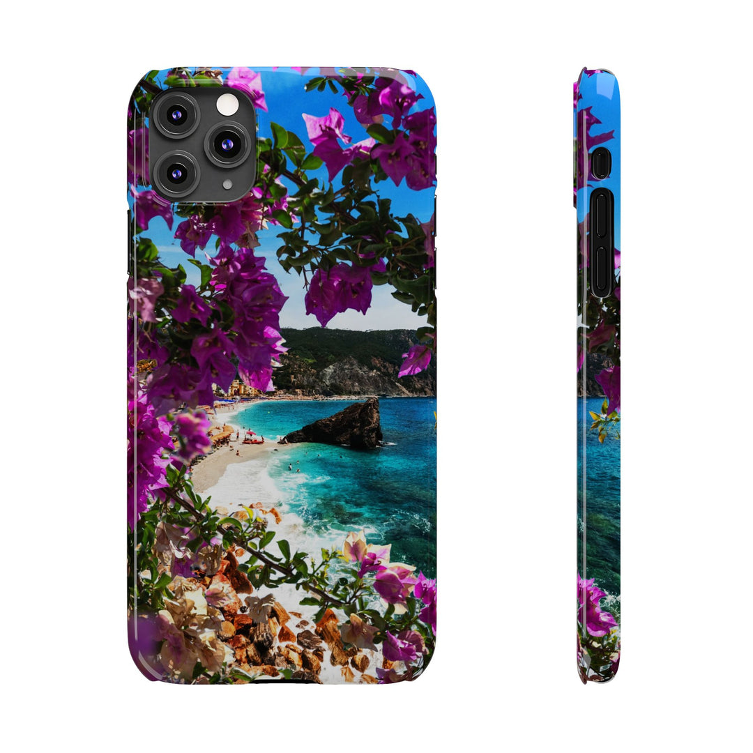 Slim Bougainvillea Sea View Cute Phone Cases for Iphone | iPhone 15 Case | iPhone 15 Pro Max Case, Iphone 14, Iphone 14 Pro Max, Iphone 13 - Studio40ParkLane