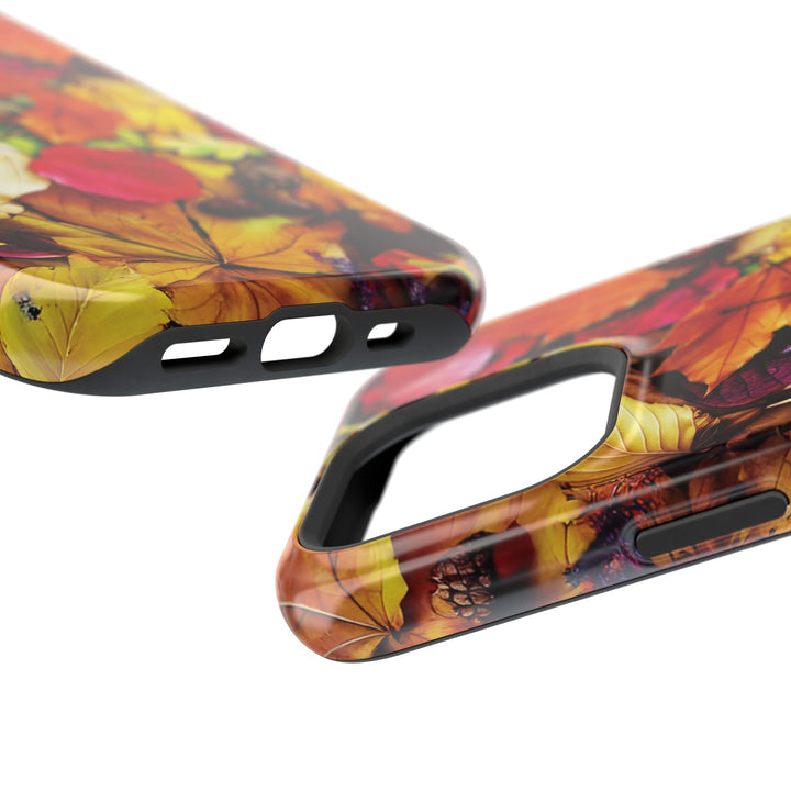 Aesthetic Tough Magsafe Fall Leaves Foliage Phone Case - For iPhone 17 Pro Max iPhone 16 Pro iPhone 15 Iphone 14 Plus 13 Pro 12 11 10 - Studio40ParkLane