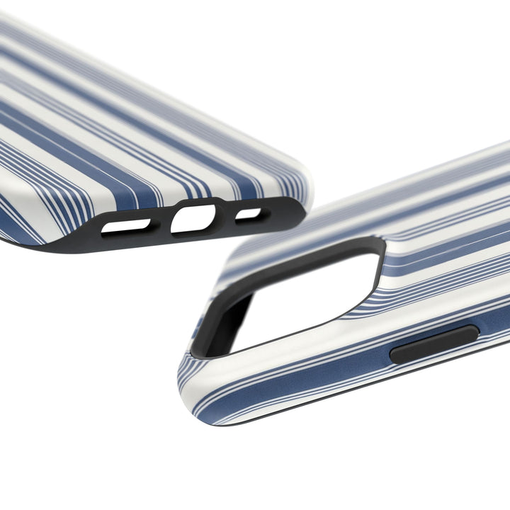 MagSafe Cute Phone Case, Coastal Striped Phone Case for iPhone 17 16 15 14 13 12 Pro Max, Samsung S26 S25 S24 Ultra case - Studio40ParkLane