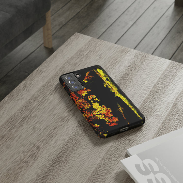 Cute Samsung Phone Case | Aesthetic Samsung Phone Case | Fall Leaves North Bridge | Galaxy S23, S22, S21, S20 | Luxury Double Layer | Cool - Studio40ParkLane