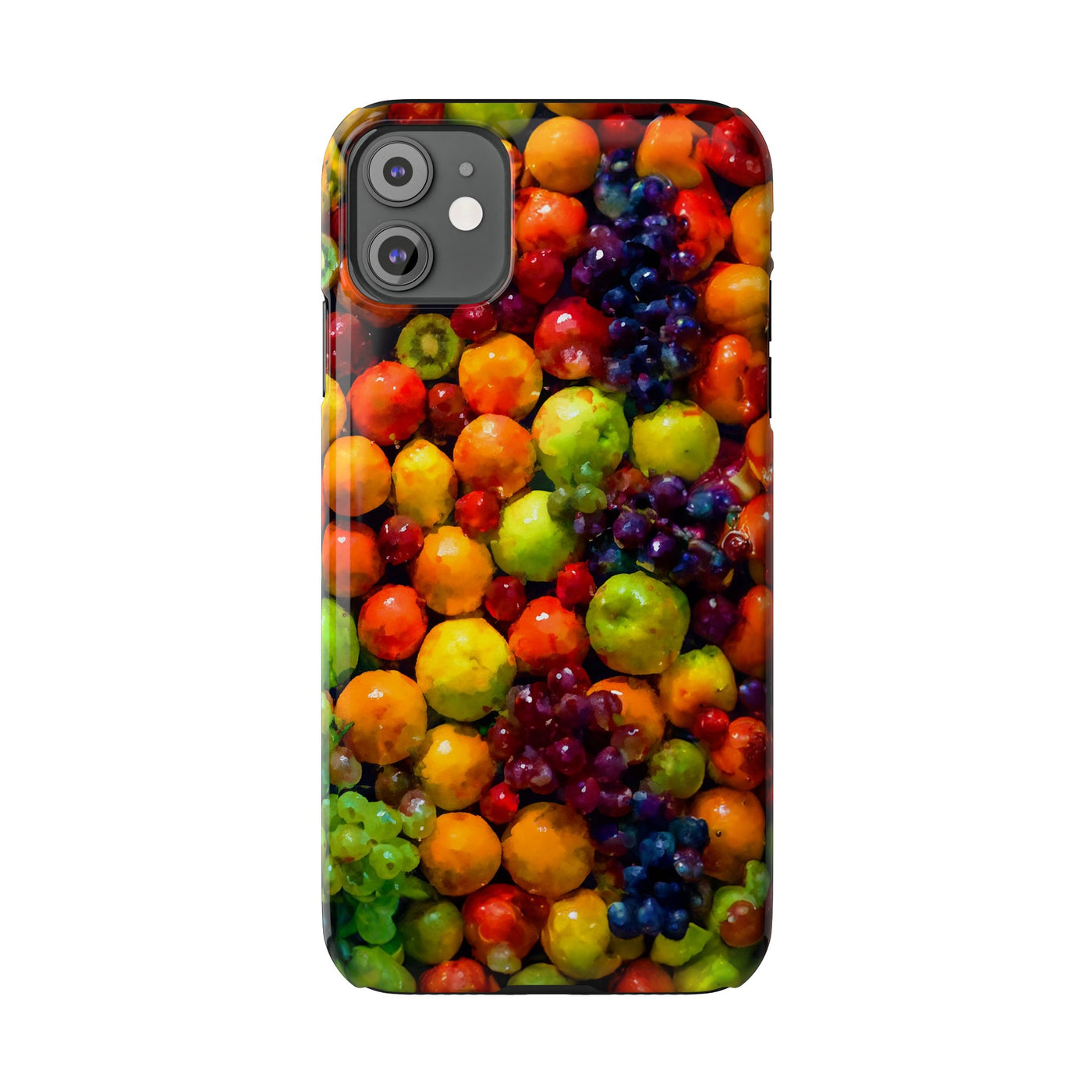 Slim Cute Phone Cases for Iphone  | iPhone 15 Case | iPhone 15 Pro Max Case, Iphone 14, Iphone 14 Pro Max, Iphone 13, Summer Assorted Fruits