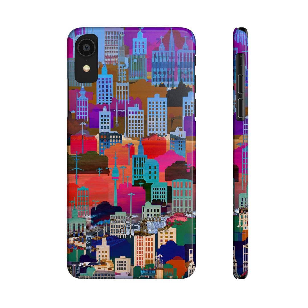 Slim Cute Phone Cases for Iphone - | iPhone 15 Case | iPhone 15 Pro Max Case, Iphone 14 Case, Iphone 14 Pro Max, Iphone 13, Summer Big City - Studio40ParkLane