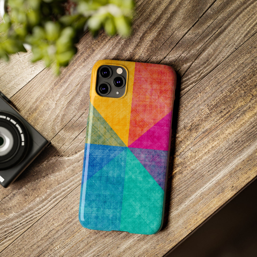 Slim Cute Phone Cases for Iphone | iPhone 15 Case | iPhone 15 Pro Max Case, Iphone 14, Iphone 14 Pro Max, Iphone 13, Abstract Colored Shapes - Studio40ParkLane