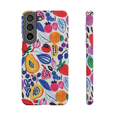 Snap Summer Fruit Gift for Her Cute Phone Cases for Samsung Galaxy S24, S23, S22, S21, S20, Plus, Ultra, Iphone 16, 15, 14, Pro and Max