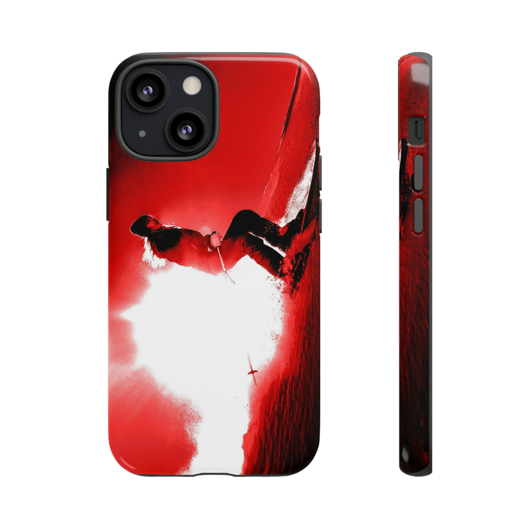 Cute IPhone Case | iPhone 15 Case | iPhone 15 Pro Max Case, Iphone 14 Case, Iphone 14 Pro Max Case IPhone Case for Art Lovers - Red Skier - Studio40ParkLane