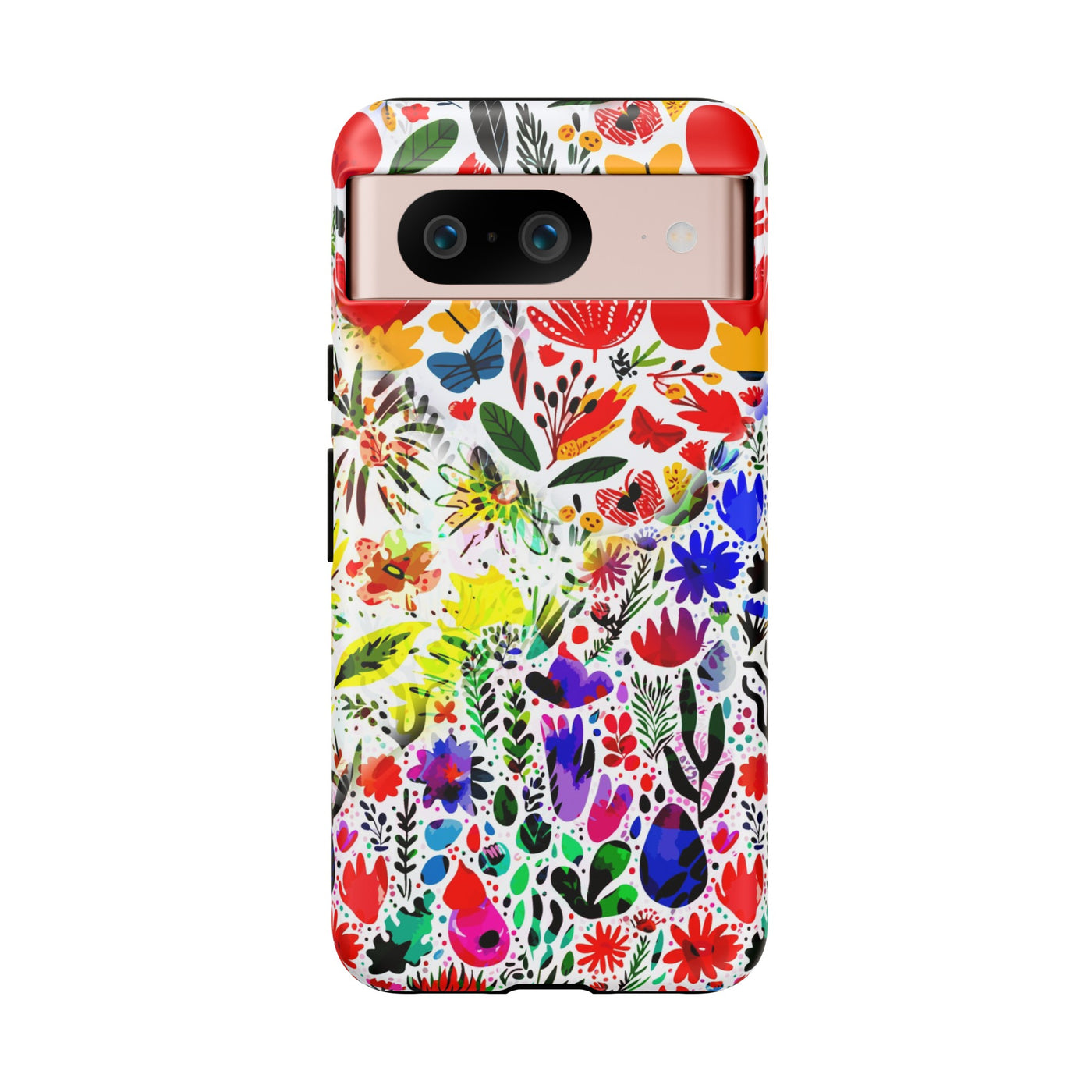 Impact Resistant, Colored Flowers, Cute Phone Cases for Samsung S24, S23, S22, S21, IPhone 15 pro Iphone 14 pro Iphone 13 IPhone 12 Iphone 11