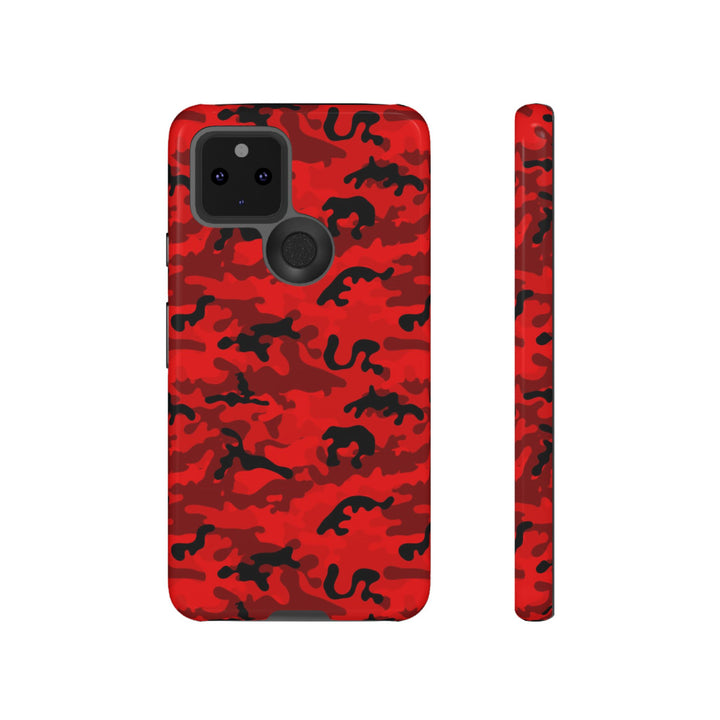 Impact Resistant, Red Camo Camouflage, Cute Phone Cases for Samsung S24, S23, S22, S21, IPhone 15 pro Iphone 14 pro Iphone 13 IPhone 12 Iphone 11 - Studio40ParkLane