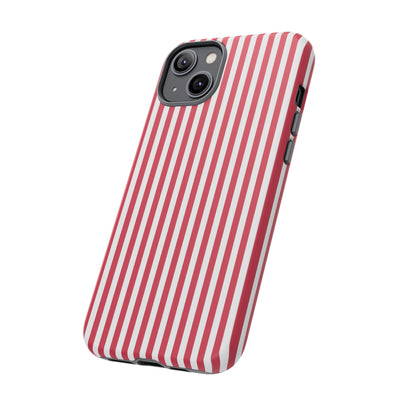 Tough Premium Winterberry Stripes Phone Case Gift for Her - For Apple iPhone 16 Pro Max 16e iPhone 15 Pro iPhone Iphone 14 Plus 13 Pro 12 SE XR - Studio40ParkLane