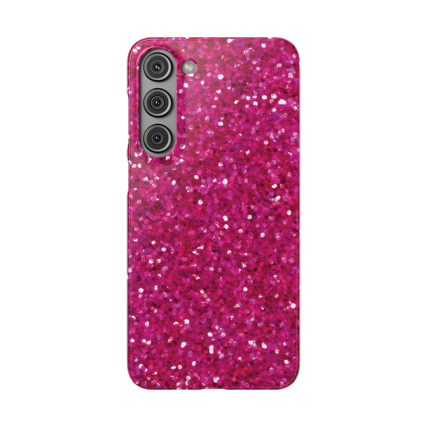 Snap Non-Glitter Muted Pink Play on "Faux" Glitter Effect Cute Phone Cases for Samsung and Iphone, 16, 15, 14, S24, S23, S22, S21, S20, Plus and Ultra