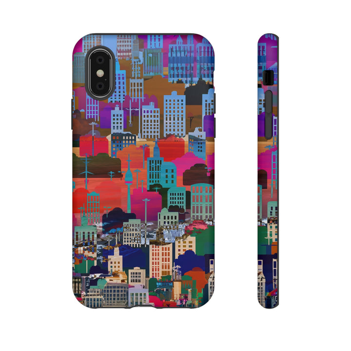 Cute Samsung Case | Cool Iphone Case | Summer City Skyline, Samsung S24, S23, S22, S21, IPhone 15 Case | Iphone 14 Case, Iphone 13 Case - Studio40ParkLane