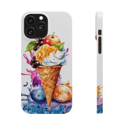 Summer Ice Cream Cone Slim Cute Phone Cases for Iphone  | iPhone 15 Case | iPhone 15 Pro Max Case, Iphone 14, Iphone 14 Pro Max, Iphone 13