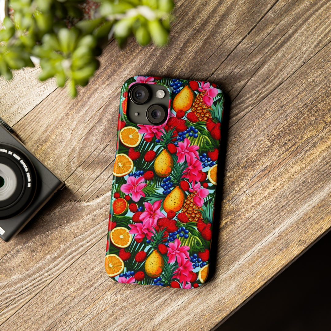 Slim Cute Phone Cases for Iphone - | iPhone 15 Case | iPhone 15 Pro Max Case, Iphone 14 Case, Iphone 14 Pro Max, Iphone 13, Summer Mixed Fruit - Studio40ParkLane