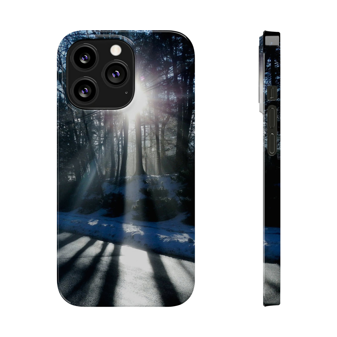 Slim Cute Phone Cases for Iphones - | iPhone 15 Case | iPhone 15 Pro Max Case, Iphone 14 Case, Iphone 14 Pro Max, Iphone 13, Winter Morning Sun - Studio40ParkLane