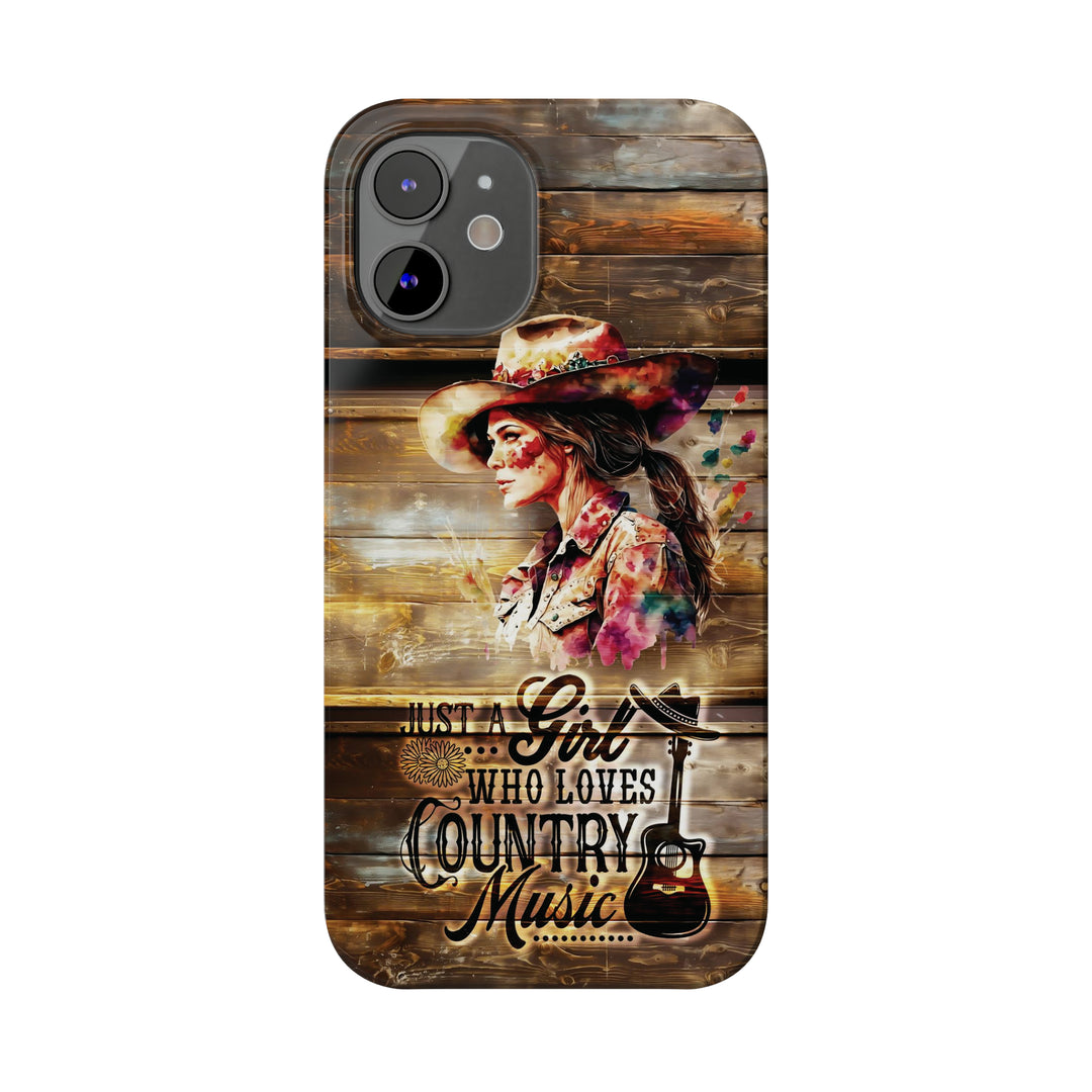 Slim Cute Phone Cases for Iphone - | iPhone 15 Case | iPhone 15 Pro Max Case, Iphone 14 Case, Iphone 14 Pro Max, Iphone 13, Country Music Girl - Studio40ParkLane