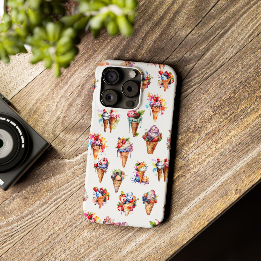 Slim Summer Ice Cream Slim Cute Phone Cases for Iphone | iPhone 15 Case | iPhone 15 Pro Max Case, Iphone 14, Iphone 14 Pro Max, Iphone 13 - Studio40ParkLane