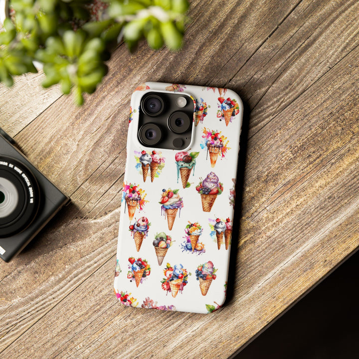 Slim Summer Ice Cream Slim Cute Phone Cases for Iphone | iPhone 15 Case | iPhone 15 Pro Max Case, Iphone 14, Iphone 14 Pro Max, Iphone 13 - Studio40ParkLane
