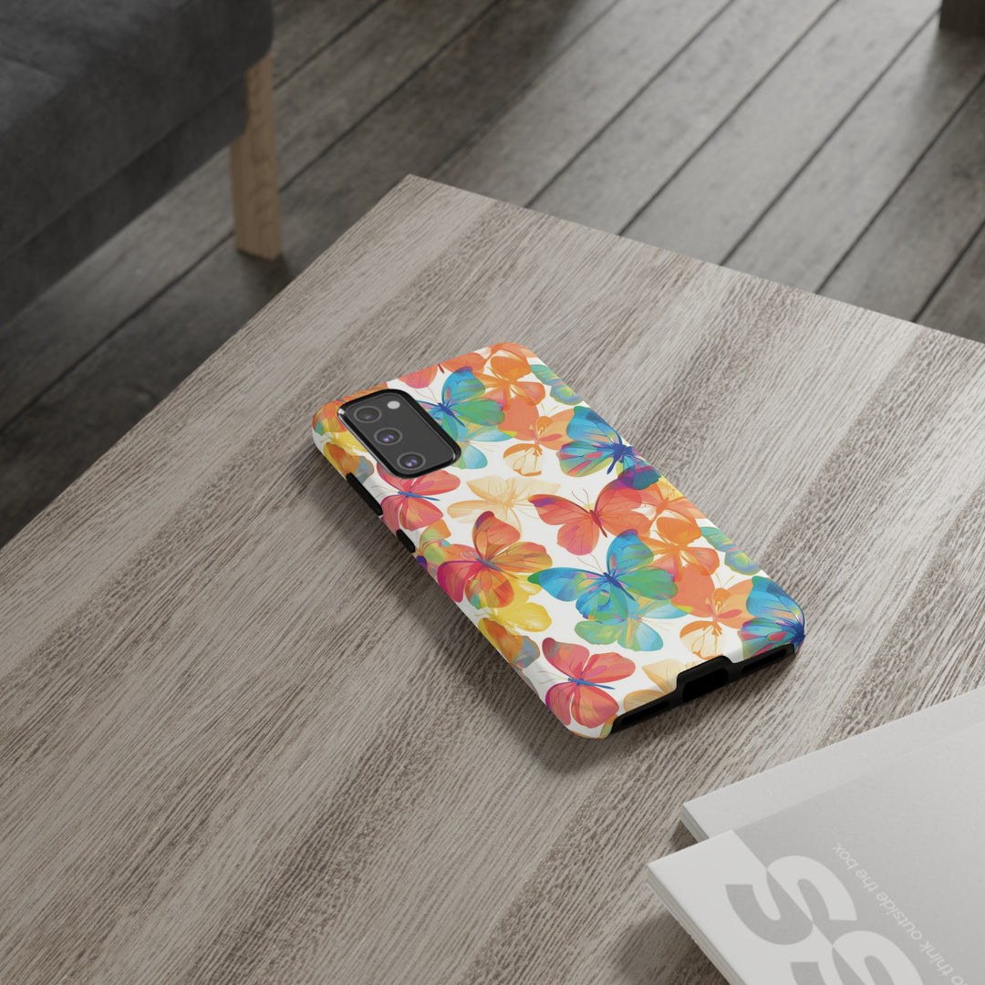 Cute Samsung Case | Cool Iphone Case | Summer Bright Butterflies, Samsung S24, S23, S22, S21, IPhone 15 Case | Iphone 14 Case, Iphone 13 Case - Studio40ParkLane
