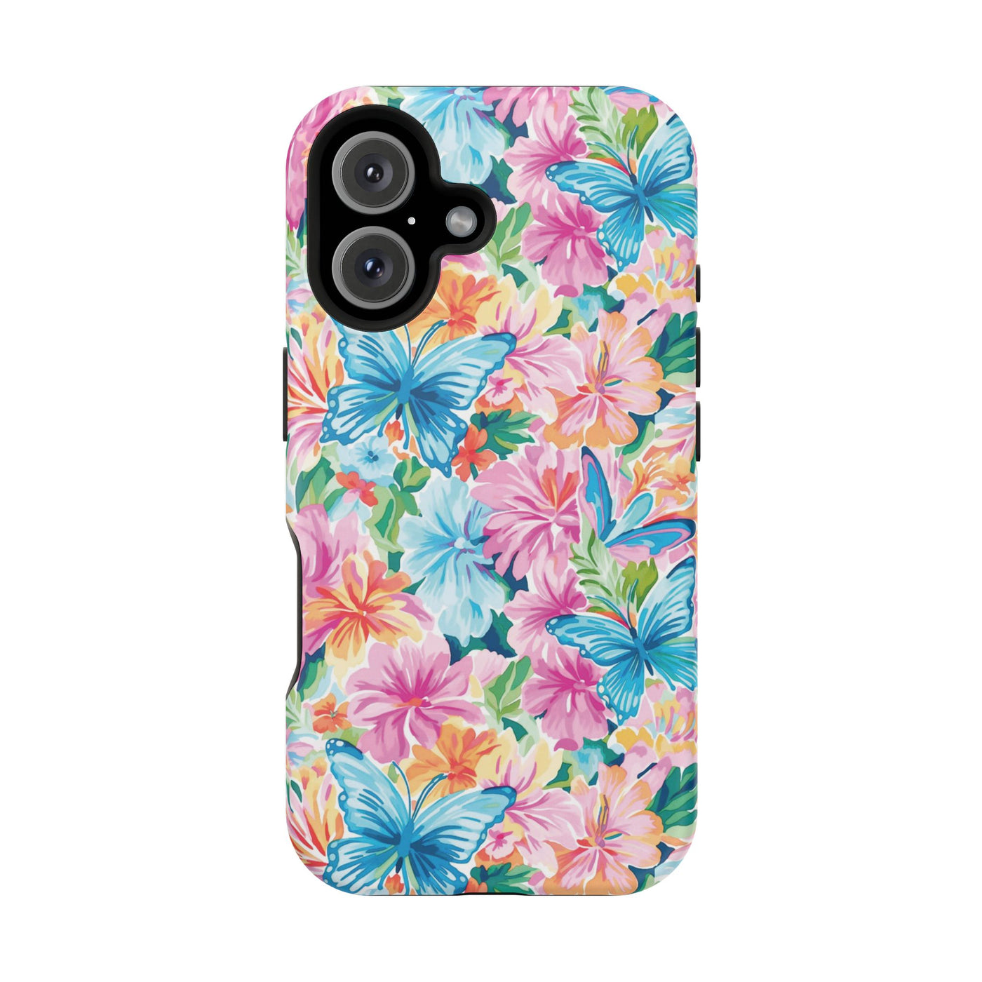 Butterflies Flowers Magsafe Cute Phone Case for Iphone Gift for Her, iPhone 16 Case iPhone 15 Pro Max Case, Iphone 14, Iphone 14 Pro Max, 13, 12
